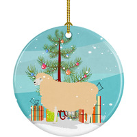 Caroline's Treasures English Leicester Longwool Sheep Christmas Ceramic Ornament