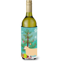 "Caroline's Treasures English Leicester Longwool Sheep Christmas Decorative Bottle Hugger, 750ml, Multicolor"