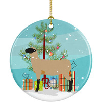 Caroline's Treasures Hampshire Down Sheep Christmas Ceramic Ornament