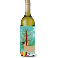 "Caroline's Treasures Hampshire Down Sheep Christmas Decorative Bottle Hugger, 750ml, Multicolor"