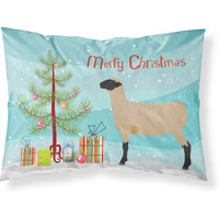 "Caroline's Treasures Hampshire Down Sheep Christmas Pillowcase, Standard, Multicolor"