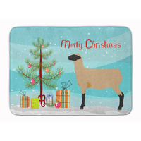 "Caroline's Treasures Hampshire Down Sheep Christmas Floor Mat, 19"" x 27"", Multicolor"