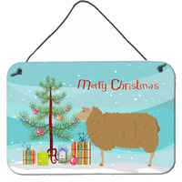 "Caroline's Treasures East Friesian Sheep Christmas Metal Print, 8"" x 12"""
