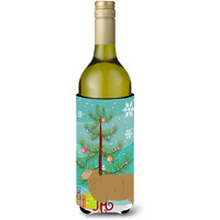 "Caroline's Treasures East Friesian Sheep Christmas Decorative Bottle Hugger, 750ml, Multicolor"