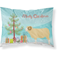 "Caroline's Treasures Horned Dorset Sheep Christmas Pillowcase, Standard, Multicolor"