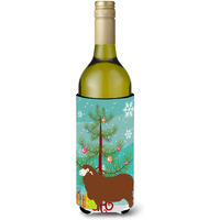 "Caroline's Treasures Merino Sheep Christmas Decorative Bottle Hugger, 750ml, Multicolor"