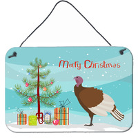 "Caroline's Treasures Bourbon Red Turkey Hen Christmas Metal Print, 8"" x 12"""