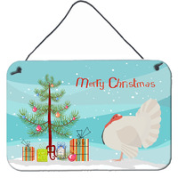"Caroline's Treasures White Holland Turkey Christmas Metal Print, 8"" x 12"", Multicolor"