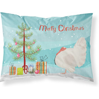 "Caroline's Treasures White Holland Turkey Christmas Pillowcase, Standard, Multicolor"
