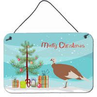 "Caroline's Treasures Jersey Buff Turkey Hen Christmas Metal Print, 8"" x 12"", Multicolor"