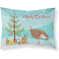 "Caroline's Treasures Jersey Buff Turkey Hen Christmas Pillowcase, Standard, Multicolor"