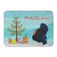 "Caroline's Treasures Norfolk Black Turkey Christmas Floor Mat, 19"" x 27"", Multicolor"