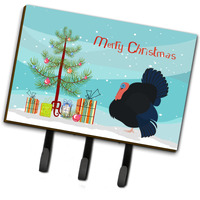 "Caroline's Treasures Norfolk Black Turkey Christmas Wall Hook, Triple, Multicolor"