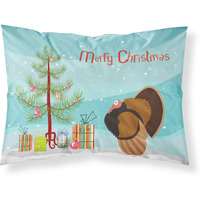 "Caroline's Treasures Bronze Turkey Christmas Pillowcase, Standard, Multicolor"