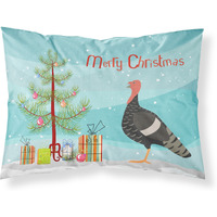 "Caroline's Treasures Marragansett Turkey Christmas Pillowcase, Standard, Multicolor"