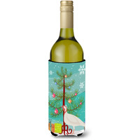 "Caroline's Treasures Beltsville Small White Turkey Hen Christmas Decorative Bottle Hugger, 750ml, Multicolor"