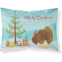"Caroline's Treasures French Turkey Dindon Christmas Pillowcase, Standard, Multicolor"