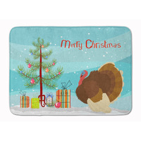 "Caroline's Treasures French Turkey Dindon Christmas Floor Mat, 19"" x 27"", Multicolor"