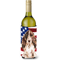 "Caroline's Treasures Brown Parti Patriotic Decorative Bottle Hugger, 750ml, Multicolor"