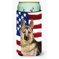 "Caroline's Treasures German Shepherd Patriotic Decorative Can Hugger, Tall, Multicolor"