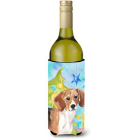 "Caroline's Treasures Beagle Christmas Decorative Bottle Hugger, 750ml, Multicolor"