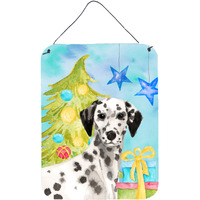 "Caroline's Treasures Dalmatian Christmas Metal Print, 16"" x 12"", Multicolor"