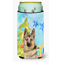 "Caroline's Treasures German Shepherd Christmas Decorative Can Hugger, Tall, Multicolor"