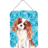 "Caroline's Treasures Blenheim Cavalier Spaniel Winter Metal Print, 16"" x 12"", Multicolor"