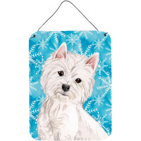 "Caroline's Treasures Westie Winter Metal Print, 16"" x 12"", Multicolor"
