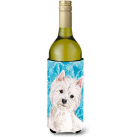 "Caroline's Treasures Westie Winter Decorative Bottle Hugger, 750ml, Multicolor"