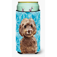 "Caroline's Treasures Brown Cockapoo Winter Decorative Can Hugger, Tall, Multicolor"