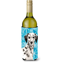 "Caroline's Treasures Dalmatian Winter Decorative Bottle Hugger, 750ml, Multicolor"