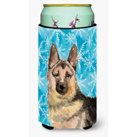 "Caroline's Treasures German Shepherd Winter Decorative Can Hugger, Tall, Multicolor"