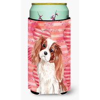 "Caroline's Treasures Blenheim Cavalier Spaniel Love Decorative Can Hugger, Tall, Multicolor"