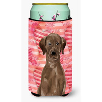 "Caroline's Treasures Chocolate Labrador Love Decorative Can Hugger, Tall, Multicolor"
