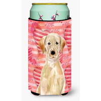 "Caroline's Treasures Yellow Labrador Love Decorative Can Hugger, Tall, Multicolor"