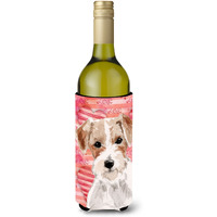 "Caroline's Treasures Wire Hair Jack Russell Love Decorative Bottle Hugger, 750ml, Multicolor"