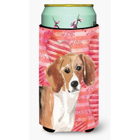 "Caroline's Treasures Beagle Love Decorative Can Hugger, Tall, Multicolor"
