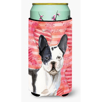 "Caroline's Treasures Black White French Bulldog Love Decorative Can Hugger, Tall, Multicolor"