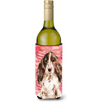 "Caroline's Treasures Brown Parti Love Decorative Bottle Hugger, 750ml, Multicolor"