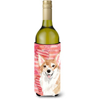 "Caroline's Treasures Corgi Love Decorative Bottle Hugger, 750ml, Multicolor"