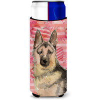 "Caroline's Treasures German Shepherd Love Decorative Can Hugger, Slim, Multicolor"