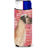 "Caroline's Treasures Fawn Natural Dane Love Decorative Can Hugger, Slim, Multicolor"