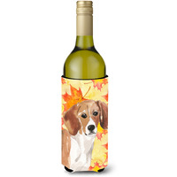 "Caroline's Treasures Beagle Fall Decorative Bottle Hugger, 750ml, Multicolor"