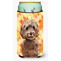 "Caroline's Treasures Brown Cockapoo Fall Decorative Can Hugger, Tall, Multicolor"