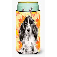 "Caroline's Treasures Black Parti Fall Decorative Can Hugger, Tall, Multicolor"