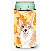 "Caroline's Treasures Corgi Fall Decorative Can Hugger, Tall, Multicolor"
