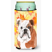 "Caroline's Treasures English Bulldog Fall Decorative Can Hugger, Tall, Multicolor"