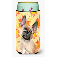 "Caroline's Treasures Fawn French Bulldog Fall Decorative Can Hugger, Tall, Multicolor"