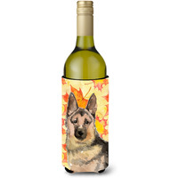 "Caroline's Treasures German Shepherd Fall Decorative Bottle Hugger, 750ml, Multicolor"